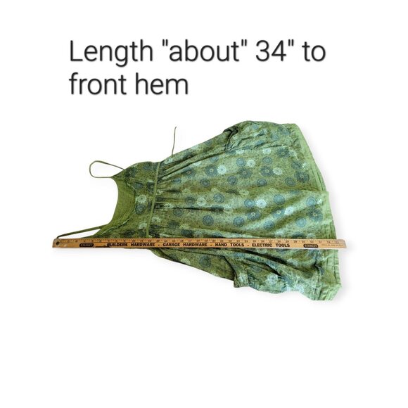 L.E.I. Taylor Swift Collection Green Cotton Sundress Size S Vintage Summer - Picture 9 of 13